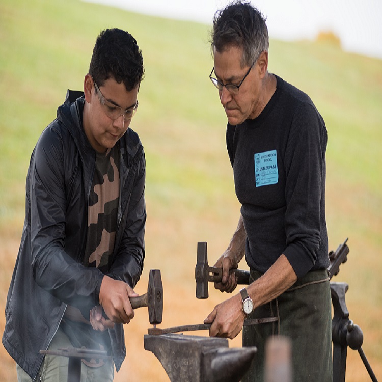 Featured image of article: Blacksmith Demonstration at South Meadow School